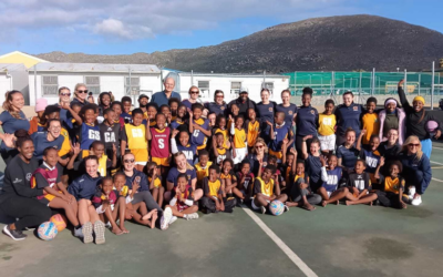 A very special visit from the Royal Navy netball team