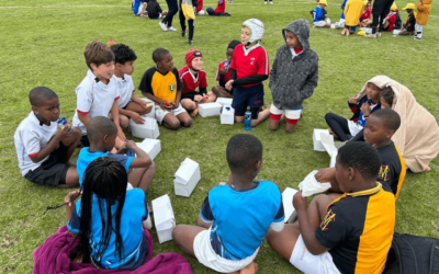 Under-9 Barbarian players living the future